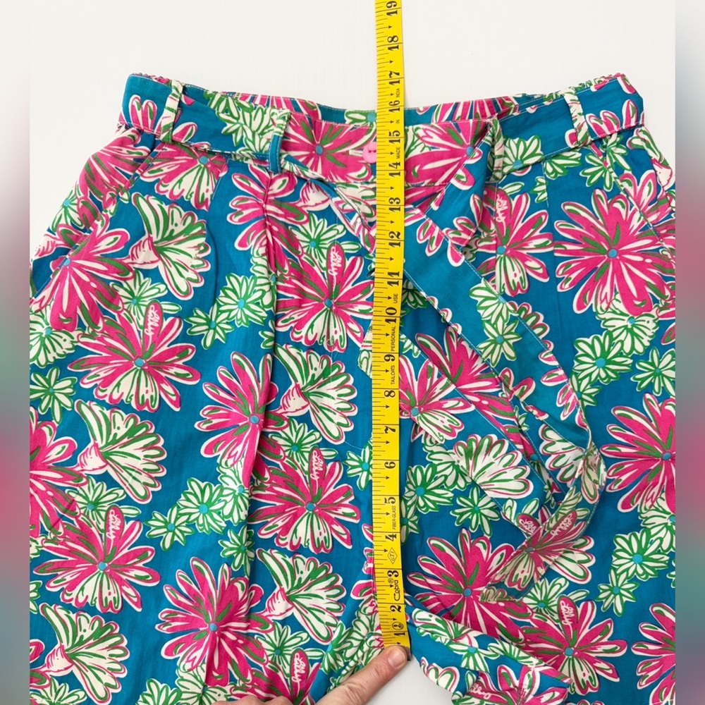 Floral Women's Shorts - Blue and Pink - Picture 14 of 16